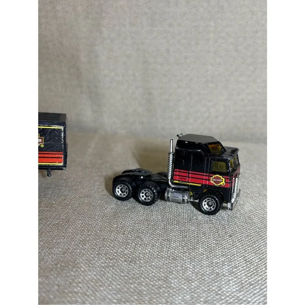 Vintage Matchbox 1981 Harley-Davidson Livery Articulated Trailer Kenworth Truck